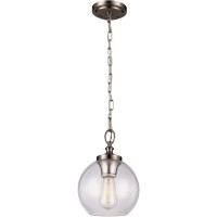 The Feiss Tabby one light mini pendant in brushed steel supplies ample lighting for your daily needs while adding a layer of todays style to your homes dcor Marrying an elegant spherical silhouette with the ontrend look of exposed lamping the Tabby lighti