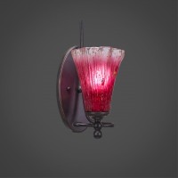 Capri 1 Light Wall Sconce Shown In Dark Granite Finish With 5.5