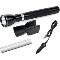 Maglite Rl2019 Led Rechargeable Flashlight System With 12V Dc Auto Adapter, Black