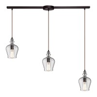 Menlow Park 36'' Wide 3-Light Multi Pendant - Oil Rubbed Bronze