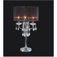 295H Blackchrome Crystal Inspired Table Lamp (1Pcctn) (158910)(D0102H5Az8P)