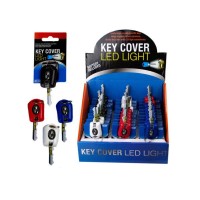 Easily identify keys and light the way with this Key Cover LED Light featuring a colored plastic cover with a squeeze light that helps brighten low light situations Great for campers boats and garages Battery included There are 30 assorted color key cover