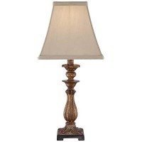 Regency Hill Alzano Rustic Traditional Cottage Style Accent Table Lamp 18 High Antique Distressed Light Bronze Brown Square Shade Decor For Bedroom House Bedside Nightstand Home Office