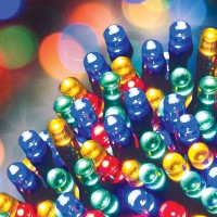 Gardenkraft 15420 100 Multi-Coloured Solar Powered Outdoor Led String Lights / 9.9M Coverage / Ip44 Weatherproof/Auto-On/Garden, Weddings, Bbqs, Parties