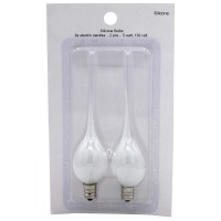 Silicone Dipped Clear Light Bulb Electric Candle Lamp 5W Replacement Country Primitive Lighting D�Cor