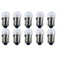 Cec Industries #131 Bulbs, 1.3 V, 0.13 W, E10 Base, G-3.5 Shape (Box Of 10)