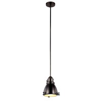 Trans Globe Imports Pnd-1004 Wb Restoration One Light Pendant From Performance Collection In Bronze/Dark Finish, 7.00 Inches