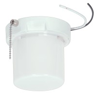 Satco 90-2632 One Light Ceiling Fixture 4.75 Inches, 18-Watt, White