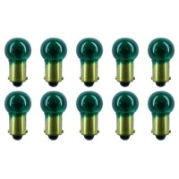 Cec Industries #1895G (Green) Bulbs, 14 V, 3.78 W, Ba9S Base, G-4.5 Shape (Box Of 10)