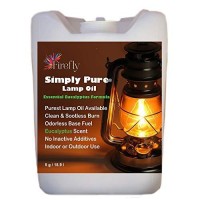 Firefly Bulk Kosher Citronella Scented Lamp Oil 5 Gallons - Odorless Base & Smokeless - Ultra Clean Burning Paraffin Oil With Citronella Oil