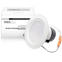 Torchstar 4 Inch Dimmable Recessed Led Downlight, 10W (85W Equivalent), Energy Star, 2700K Soft White, 850Lm, Retrofit Led Recessed Lighting Fixture, 5 Years Warranty