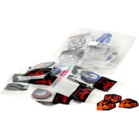 Viper Assorted 2D Glitter Dart Flights: 50 Sets Of Standard Flights, 150 Pieces