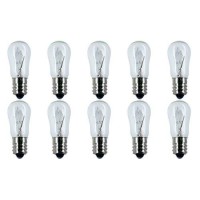 Cec Industries #10S6/230V Bulbs, 230 V, 10 W, E12 Base, S-6 Shape (Box Of 10)