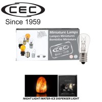 Cec Industries 6S6/120V S6 Incandescent Light Bulb, 120V, 6W, E12 Candelabra Base, (10-Pack)