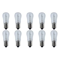 Cec Industries #6S6 24V Bulbs, 24 V, 6 W, E12 Base, S-6 Shape (Box Of 10)