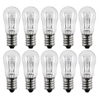 Cec Industries #10S-6 120V Bulbs, 120 V, 10 W, E12 Base, S-6 Shape (Box Of 10)