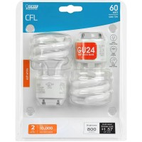 Feit Bpesl13T/Gu24/2 13-Watt Twist Soft White Gu24 Base, 2-Pack