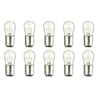 Cec Industries #6S6 Dc 130V Bulbs, 130 V, 6 W, Ba15D Base, S-6 Shape (Box Of 10)