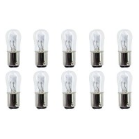 Cec Industries #6S6 Dc 48V Bulbs, 48 V, 6 W, Ba15D Base, S-6 Shape (Box Of 10)