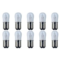 Cec Industries #6S6 Dc 120V Bulbs, 120 V, 6 W, Ba15D Base, S-6 Shape (Box Of 10)