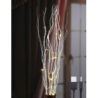 Lightshare 36Inch 16Led Natural Willow Twig Lighted Branch For Home Decoration, Usb Plug-In And Battery Powered