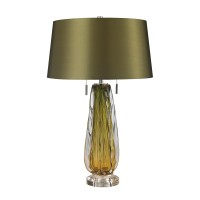 Dimond Lighting D2670 Free Blown Glass Table Lamp, Green