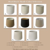 Royal Designs, Inc. Tapered Shallow Drum Hardback Shade, Hb-606-18Lnwh, Linen White, 13 X 18 X 12