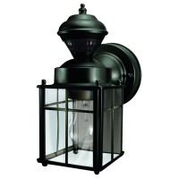 Heath/Zenith Hz-4132-Bk Black Bayside Mission Motion Activated Security Lantern