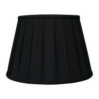 Royal Designs Empire English Pleat Basic Lamp Shade, Black/Gold 6-Way 13 X 19 X 11.25