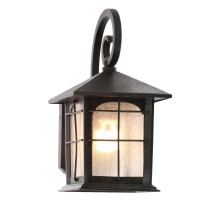 Home Decorators Collection Brimfield 1-Light Aged Iron Outdoor Wall Lantern