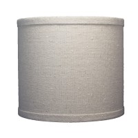 Urbanest Linen Drum Lamp Shade, 8-Inch By 8-Inch By 7-Inch, Natural, Spider