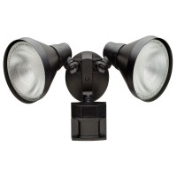 Defiant 180 Degree Black Motion-Sensing Outdoor Security Light Df-5416-Bk-A