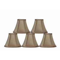 Urbanest 6-Inch Chandelier Lamp Shade, Golden Taupe, Set Of 5