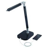 This adjustable LED desk lamp seamlessly combines durable construction modern design and high powered LEDs to make an office light unlike any other Designed to replicate natural daylight this desk light reduces eye strain and increases productivity A USB 