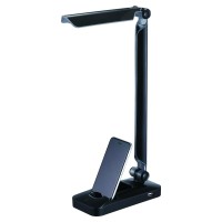 Black And Decker Led3Fold-Blk 5W Led Desk Lamp With Usb Charging, Black / Gray