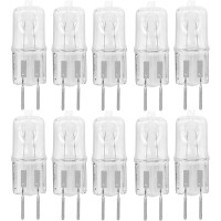 10 Pack Halogen Light Bulb Electric Oil Warmer Bulb Clear Lens Dimmable Q35/G5.3/Cl/120V G5.3 Jcd 35 Watt 120 Volt Replacement Candle Warmer Oven Microwave Oil Aromatherapy Lamp Incense Diffuser