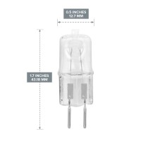 10 Pack Halogen Light Bulb Electric Oil Warmer Bulb Clear Lens Dimmable Q35/G5.3/Cl/120V G5.3 Jcd 35 Watt 120 Volt Replacement Candle Warmer Oven Microwave Oil Aromatherapy Lamp Incense Diffuser