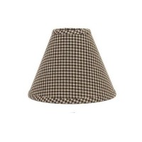 Home Collection By Raghu Newbury Gingham Black Lampshade, 10