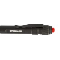 Steelman Led Inspection Pen Light Powered By 2 Aaa Batteries Heavyduty Aluminum Casing 70Lumen Flashlight Pocket Clip Knu