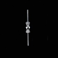 H&D 100Pcs Chrome Bow Tie Clips Butterfly Clips For Fastening Crystals, Feng Shui, Chandelier Crystals, Lamp Crystals, Ceiling Light Crystals (30Mm)