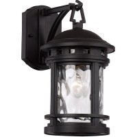 Trans Globe Lighting 40370 Bk Transitional One Wall Lantern Outdoor-Post-Lights, Black