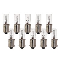 Cec Industries 120Mb Light Bulbs, 120V, 3W, T2.5 Shape, Cc-7A Filament, Ba9S Standard Base (10-Pack)