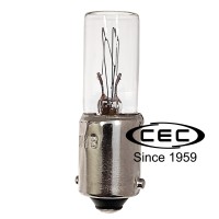 Cec Industries 120Mb Light Bulbs, 120V, 3W, T2.5 Shape, Cc-7A Filament, Ba9S Standard Base (10-Pack)