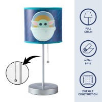 Idea Nuova Disney Frozen Stick Table Kids Lamp, Metal, Themed Printed Decorative Shade