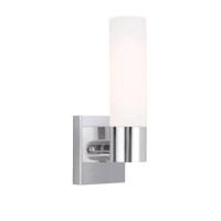 Livex Lighting 10101-05 Aero 1-Light Wall Sconce, Chrome