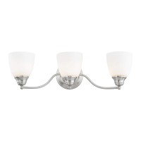 Livex Lighting 13673-05 Somerville 3-Light Bath Light, Chrome