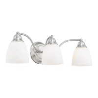 Livex Lighting 13673-05 Somerville 3-Light Bath Light, Chrome