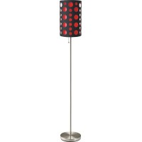 Milton Greens Stars Seneca Retro Floor Lamp, 62-Inch, Red