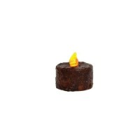 Cwi Gifts 8-Piece Tall Tealight Candle Set With Battery 1-14-Inch Cinnamon