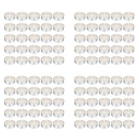 Mega Candles 100 Pcs Unscented White Tea Lights Candle, Pressed Wax Candles 3.5 Hour Burn Time, For Home D